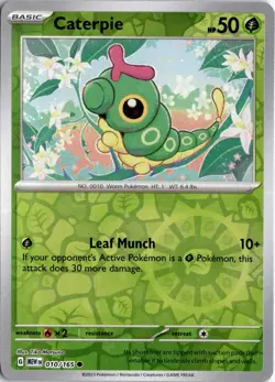 Caterpie - 010/165 SV: Scarlet & Violet 151 Pokemon Card TCG - Image 1
