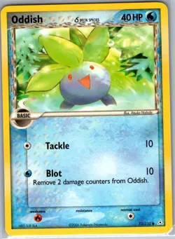 Oddish (Delta Species) 73/110 Non Holo Holon Phantoms - Pokemon Card - NM - Image 1
