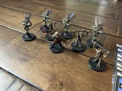 Star Wars Miniatures Clone Strike Geonosian Lot of 8 W/ Cards - Count Dooku - Image 2