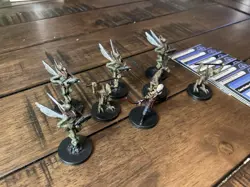 Star Wars Miniatures Clone Strike Geonosian Lot of 8 W/ Cards - Count Dooku - Image 3