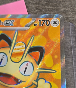 Meowth ex 107/088 Full Art POKEMON TCG Mega Evolution Perfect Order Near Mint - Image 3