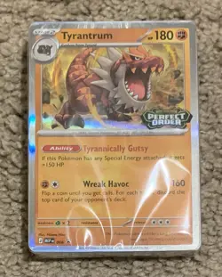 Pokemon TCG Perfect Order Build & Battle Sealed Deck Tyrantrum Stamped Promo - Image 1