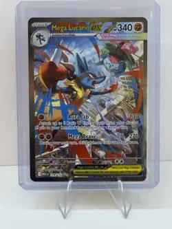 Mega Lucario ex 179/132 ME01 Mega Evolution Full Art Pokemon Card - Image 1