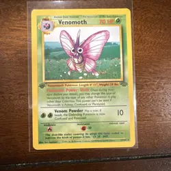 Pokemon Venomoth Jungle 29/64 Rare 1st Edition Lightly Play to Moderately Play - Image 1
