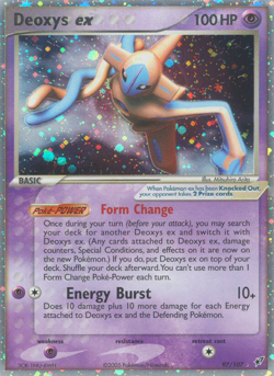 Deoxys ex (97/107) EX: Deoxys​ - Near Mint Holofoil Pokemon TCG - Image 1