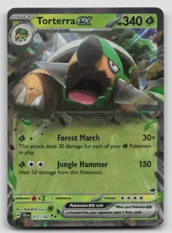 Pokemon Torterra ex 012/162 Double Rare Holo Temporal Forces - Image 1
