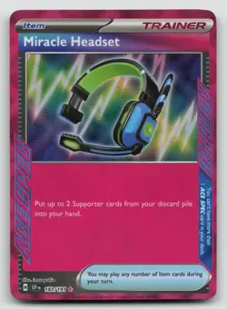 Pokemon Miracle Headset 183/191 ACE SPEC Surging Sparks Trainer Item - Image 1