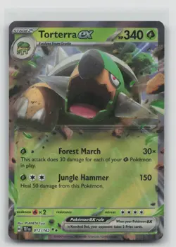 Pokemon Torterra ex 012/162 Temporal Forces Double Rare Holo - Image 1