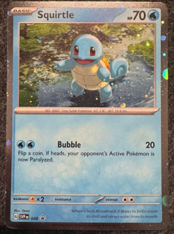 Squirtle SVP048 HD SWIRL Holo Promo Pokemon Card NM - Image 1
