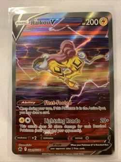 Pokemon TCG Raikou V Crown Zenith: Galarian Gallery Holo Ultra Rare #GG41 - Image 1