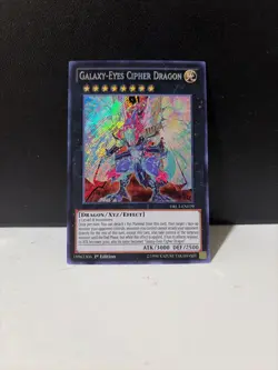 | Yugioh Galaxy-Eyes Cipher Dragon DRL3-EN029 1st Secret Dragons Of NM 🔥 | - Image 1