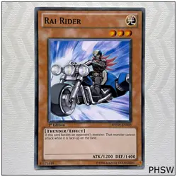 Rai Rider - PHSW-EN003 - Common 1st Edition Yugioh - Image 1