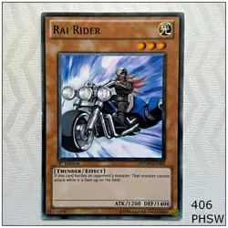 Rai Rider - PHSW-EN003 - Common 1st Edition Yugioh - Image 1