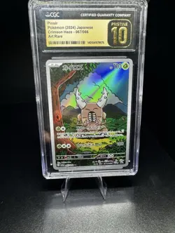 Pokemon Card PINSIR AR 067/066 Crimson Haze CGC 10 Pristine - Image 1