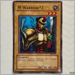 M-Warrior #2 - LOB-077 - Common Unlimited Yugioh - Image 1