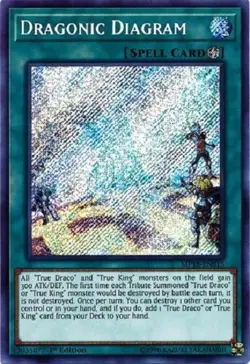 *** DRAGONIC DIAGRAM *** 1ST EDITION SECRET RARE MP18-EN015 (MINT/NM) YUGIOH! - Image 1