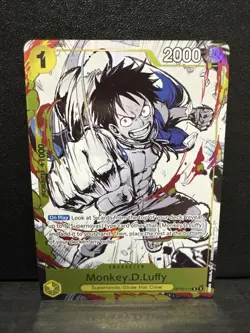 Monkey D Luffy OP10-111 Premium Card Collection 6 Promo One Piece NM - Image 1