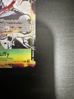 Monkey D Luffy OP10-111 Premium Card Collection 6 Promo One Piece NM - Image 5