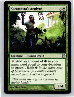 Magic the Gathering Karametra's Acolyte Theros MTG Free Shipping! - Image 1
