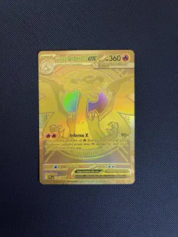 Pokemon TCG Gold Charizard EX Obsidian Flames 130/094 Mega Hyper Rare - Image 1