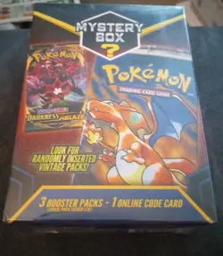 Pokemon Mystery Hanger Box Walmart 3 Booster Packs Vintage Packs Seeded 1:10 NEW 728192536908 - Image 1