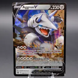 Aggron V 096/172 Ultra Rare SWSH09: Brilliant Stars Pokemon TCG NM - Image 1