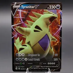 Tyranitar V 158/264 Ultra Rare SWSH08: Fusion Strike Pokemon TCG NM - Image 1