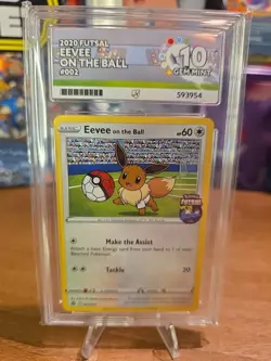 Eevee On The Ball Futsal Promo – ACE 10 – GEM MINT - Pokemon - Image 1
