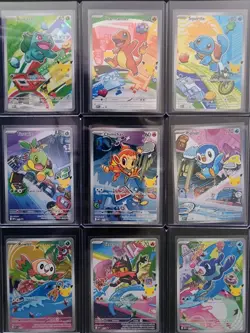 Pokemon First Partner Illustration 30th Collection Complete Promo Set 9 Cards NM - Image 1