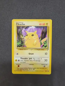 LP+ Pikachu E3 Stamped Pokemon Card Base Set 58/102 Yellow Cheeks 1999 - Image 2