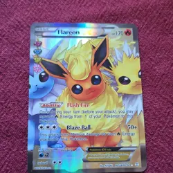 Pokemon Flareon EX Full Art Ultra Rare Holo Generations RC28/RC32 Card - Image 1