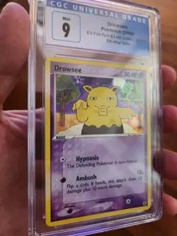 (POP 18) CGC 9 MINT Pokemon Card Drowzee 32/112 Fire Red Leaf Green Reverse Holo - Image 2