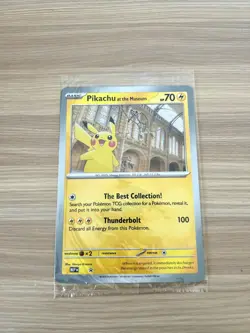 Pokemon Scarlet & Violet Pikachu At The Museum Promo Jumbo Card - Image 1