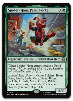 Spider-Ham, Peter Porker #114 (NM) Spider-Man SPM Magic MTG - Image 1