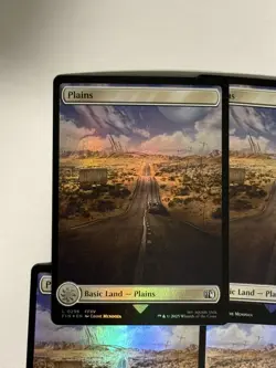 11 x Plains (0296) - Foil - Final Fantasy - NM-Mint - MTG Full Art Lands - Image 2