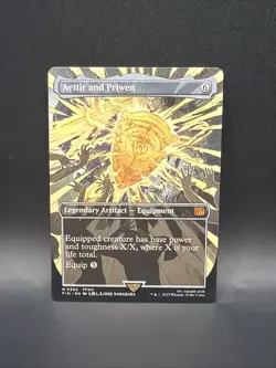 Mtg. Aettir and Priwen. Borderless. Final Fantasy - Image 1