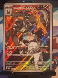Pokemon Team Rockets Houndoom IR 191/182 Scarlet and Violet: Destined Rivals - Image 1