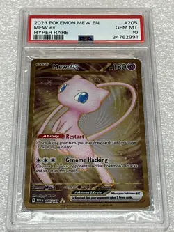 2023 Pokemon Mew EN-151 MEW ex #205 Hyper Rare PSA 10 - Image 1