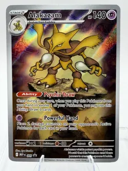 Pokemon Alakazam TCG Mega Evolution Promo LP - Image 1
