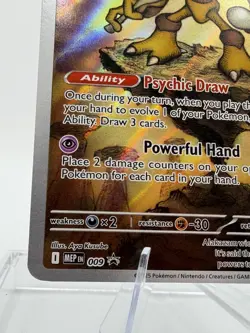 Pokemon Alakazam TCG Mega Evolution Promo LP - Image 5