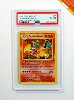 Pokemon PSA 8 Charizard Liv.76 #11 Holo XY Evoluzioni 2016 Italiano - Image 1