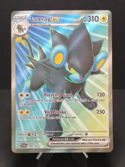 Pokemon TCG Luxray ex 195/167 Twilight Masquerade Ultra Rare Full Art NM + - Image 1