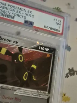 Pokemon Card PSA 7 Umbreon ex UNSEEN FORCES HOLO 112/115 - Image 4