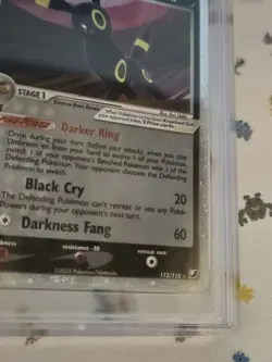 Pokemon Card PSA 7 Umbreon ex UNSEEN FORCES HOLO 112/115 - Image 5