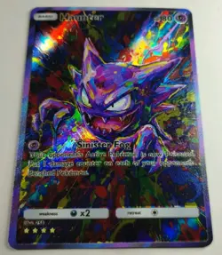 Haunter Pokemon Card non-TCG Holo Textured Pocket Monsters - Image 2