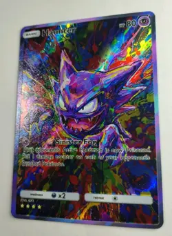 Haunter Pokemon Card non-TCG Holo Textured Pocket Monsters - Image 3