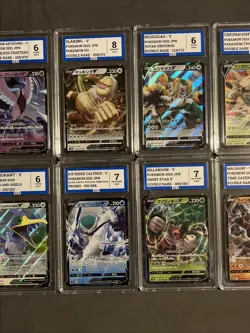 Pokemon TCG Graded Bundle Of V Cards Lot Of 10 Slabs AEY Grading - Image 3