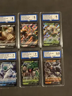 Pokemon TCG Graded Bundle Of V Cards Lot Of 10 Slabs AEY Grading - Image 4