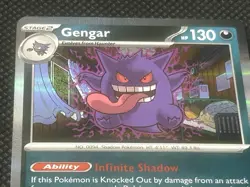 Pokemon Gengar 050/088 Perfect Order ME03 Rare Holo TCG Card NM/M - Image 3