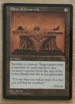 Magic: The Gathering Altar of Dementia 1997 Artifact Card Regular English - Image 1